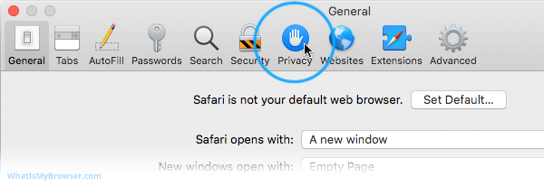 how to whitelist a website in safari mac