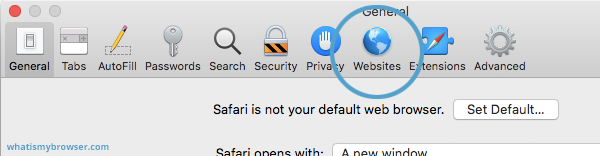 Allow or block popup windows in Safari