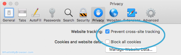 Enable Cookies in Safari on macOS - WhatIsMyBrowser.com