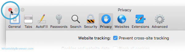 turn off cookies on chrome for mac