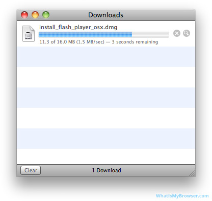 latest version of flash player for mac osx