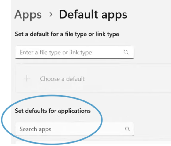 The Apps menu item on the left menu