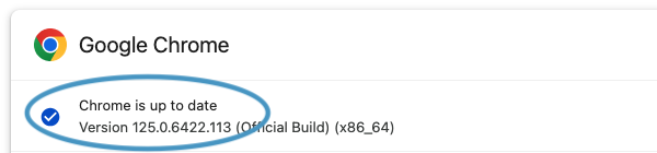 Chrome is now up to date