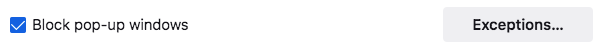 The Permissions section of Privacy & Security